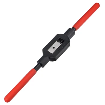 1 парче регулируема дръжка за кран черен & червена стомана за 1/4-3/4inch (UNC / UNF) / метрични M5-M20 кранове