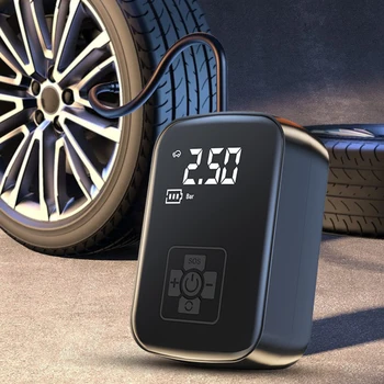 150PSI преносим безжичен въздушен компресор с LED светлина електрически гуми инфлаторна помпа за велосипеди мотоциклет кола топка бърза инфлация
