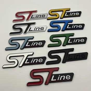 1pcs 3D метал STLine ST серия задна значка хромиран стикер подходящ за Fword FIESTA FOCUS MONDEO Автомобили
