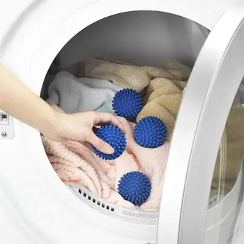 1PCs Топка за пране за почистване на домакинството Перална машина Омекотител за дрехи PVC за многократна употреба твърда почистваща топка