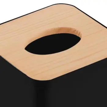 2/3 минималистичен стил тъкан кутия притежателя за баня суета таблица лицето тъкани черен