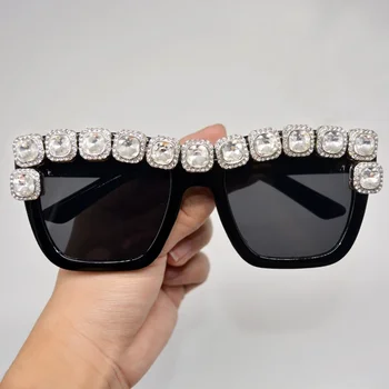 2023 Нови барокови слънчеви очила Дамски ленти Oculos Gafas de Sol Feminino Lunette Solei Уникални дамски диамантени слънчеви очила Mujer