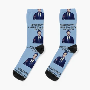 30 Джак Донаги: Никога не отивай с хипи на второ място Чорапи смешни чорапи чорапи дизайнер марка Чорапи Жена Мъжки