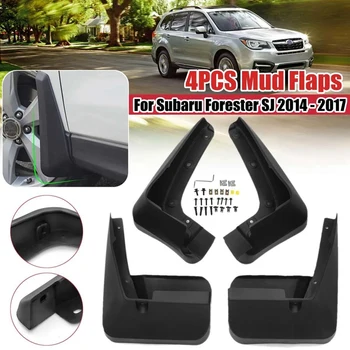 4PCS Калници за калници Guard Splash Flap Mudplap Аксесоари Автомобилни калници за Subaru Forester SJ 2014 2015 2016 2017