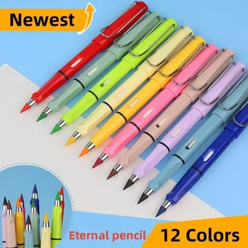7Pcs/Set Вечен молив с гумичка Неограничен моливи за писане Вечни изтриваеми моливи за деца Училищни художествени пособия