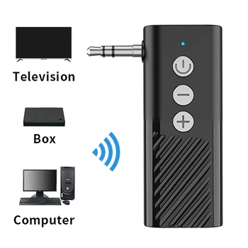 Bluetooth5.3 предавател приемник безжичен аудио адаптер 3.5mm аудио стерео AUX адаптер TF карта за кола музика хендсфри слушалки