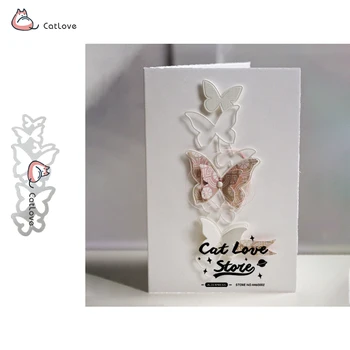 Butterfly Strip Metal Cutting Dies Stencils For DIY Scrapbooking Paper Card Декоративни занаятчийски умирания Щамповане Die Cuts New 2019