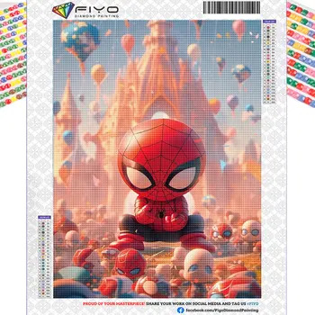Disney Спайдърмен диамант живопис герой карикатура Marvel 5D DIY диамант бродерия мозайка изкуство картина дома декор детски подаръци