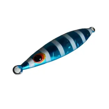 Metal Jig Bait Saltwater Fishing Spoon, сладководна светеща твърда примамка, Slice Pesca Tackle Supplier, 1 кораб, 60g, 10cm