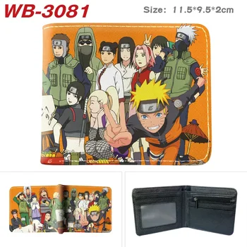 Naruto Wallet Пълноцветен отпечатан къс кожен портфейл Зецу Итачи Хошигаки Кисаме театър-к Камия аниме карта пакет нула портфейл
