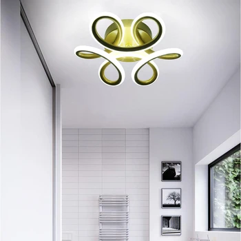 Nordic творчески акрилен панел таван светлина лесен за инсталиране ментален стена монтирани флорална форма за хол спалня трапезария