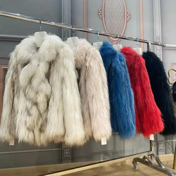 OFTBUY 2020 Нова марка истинско кожено палто зимно яке жени естествени миещи мечки кожа трикотажни връхни дрехи дебели топли нови модни улични облекла