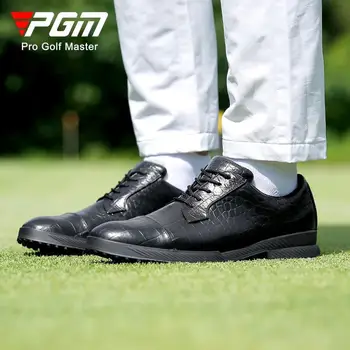PGM Мъжки обувки за голф Крокодил телешка Бизнес и спорт Противоплъзгаща обувка XZ287