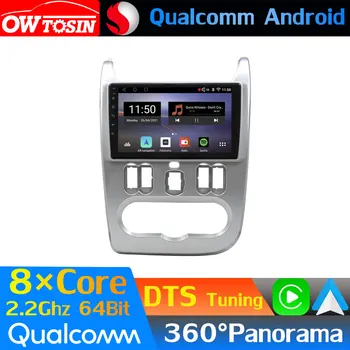 Qualcomm 8Core Android Car Media За Renault Logan 1 Sandero Lada Largus Dacia Duster GPS 360 камера радио HDMI WiFi главата единица