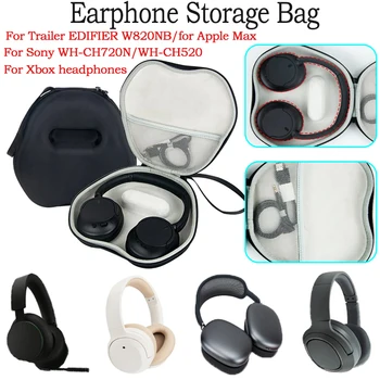 Travel защитна чанта за носене за Sony WH-CH720N / WH-CH520 слушалка безжичен Bluetooth слушалки за съхранение на слушалки твърд EVA случай
