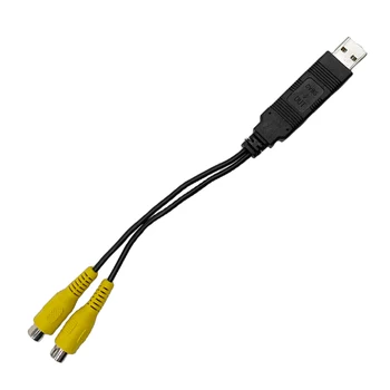 USB към RCA кабел DC 5V USB 2W USB към CVBS видео изходен адаптер 2 CVBS изход за Android мултимедиен плейър за Android TV плейър