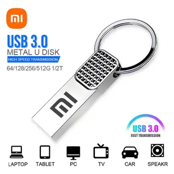Xiaomi флаш памети 2TB USB 3.0 високоскоростен метален пендрайв 1TB 512GB стик преносим диск водоустойчив Memoria съхранение флаш диск