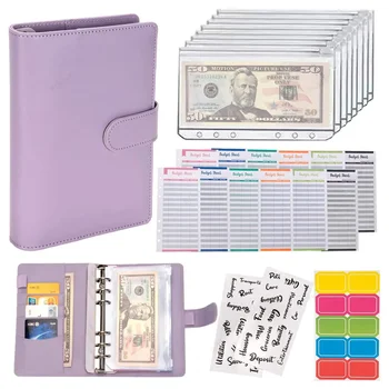 Zipper Planner Binde ing Colorful Organizer Пликове за пари Binder Envelopescash Budget Macaron