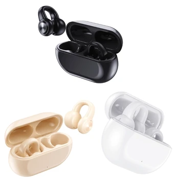 Безжични слушалки Bluetooth-съвместими 5.2 костна проводимост слушалки Earclip дизайн спортни слушалки