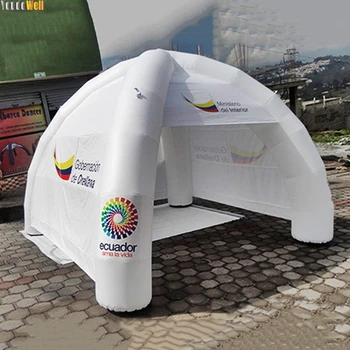 Висококачествена персонализирана надуваема мини паяк палатка Панделка завърши четири крака за реклама и декорация в различни дейности