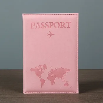 Въздушен план Аксесоари за пътуване Паспорт притежател ID покритие жени мъже преносима банкова карта паспорт бизнес PU портфейл случай притежател