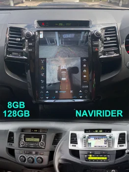 За Toyota Fortuner 2010 Android 13 GPS Hilux Srv 2012 Tesla екран 12.1inch стерео радио Carplay кола мултимедиен видео плейър