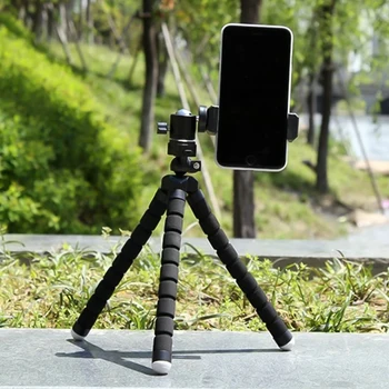Мини гъвкава гъба октопод статив за iPhone Samsung Xiaomi Huawei мобилен телефон смартфон статив за Gopro 8 7 5 камера