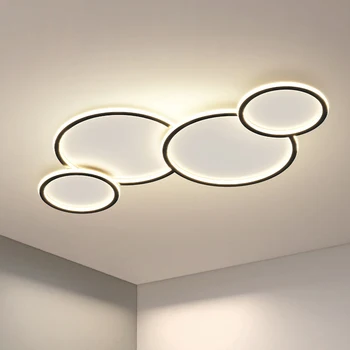 Модерни LED таванни светлини Ligthing Lustre Living Трапезария кухня Декор Димиране Таванна лампа Вътрешна спалня Осветителни тела