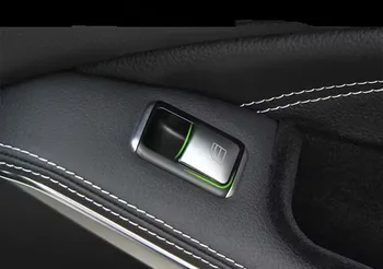 Модификация на интериора на автомобила, декорация на бутон за прозорци, стикер за блясък за Mercedes Benz стар модел W212 C200