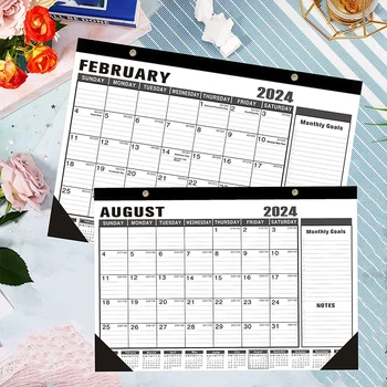 Настолен календар 2023.7-2024.12 Стенен календар с големи месечни страници График на бюрото Планиране на домашния офис Забележка Часовников график