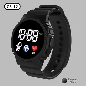 Нова мода спортни цифрови ръчни часовници за деца водоустойчив смарт деца гледате LED набиране часовници момичета момчета студент часовник подаръци