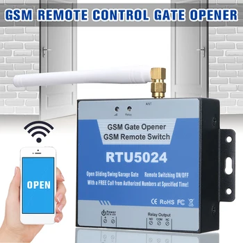Отварачка за гаражни врати GSM релеен превключвател EU US Plug RTU5024 безжичен достъп до врати за домакински аксесоари за врати
