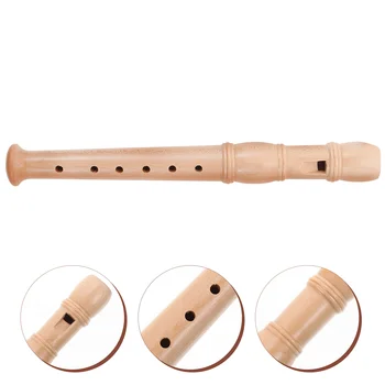 Рекордер играчка деца кларинет износоустойчив удобен дървена флейта кларинет 6-дупка кларинет сопран рекордер за домашно училище