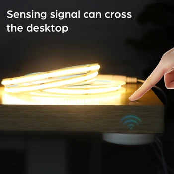  Ръчен сензор за движение и превключвател за затъмняване на докосване COB LED лента светлина USB 5V LED светлини лента спалня кухня нощно осветление