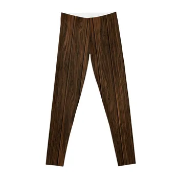 Тъмно кафяви дървени дъски Клинове Дамско спортно облекло активно облекло Дамски спортни Дамски клинове