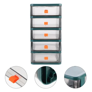 чекмедже петслоен преносим шкаф за съхранение Clear Jewelry Holder Box Desktop Storage Organiser for Home Office