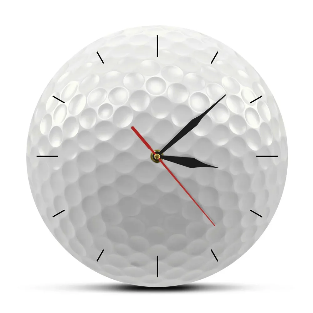 Топка за голф Зелена кислородна светлина Приятелство Спортен стенен часовник Клубен декор Благороден спортен печат Стенен часовник за подарък за голф в хола