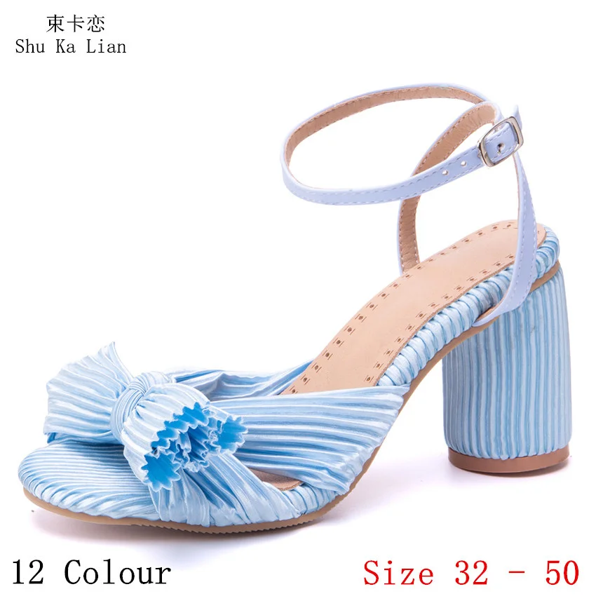 Дамски гладиаторски сандали Slingbacks високи токчета 12 цвят летни обувки жена сандали на висок ток малки плюс размер 32 - 50