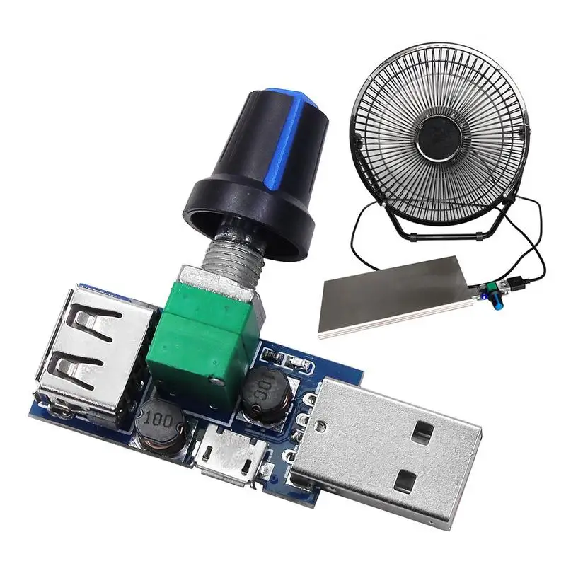 5W USB регулатор на вентилатора Регулатор на скоростта на вятъра Регулатор на обема на въздуха USB регулатор на скоростта на вентилатора Multi Gear FanSpeed Switch Module DC 5V