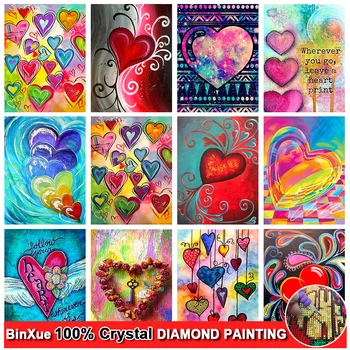 5D DIY цвят пълен 100% квадрат / кръг любов сърце кристал диамант живопис цвете кристал абстрактен кръст бод ръчно изработени мозайка